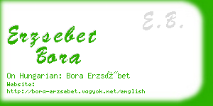 erzsebet bora business card